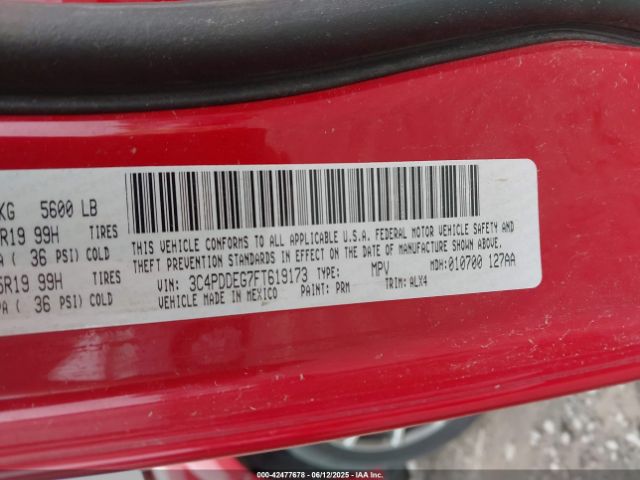 3C4PDDEG7FT619173 Dodge Journey R/t
