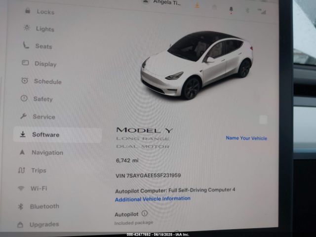 7SAYGAEE5SF231959 Tesla Model Y