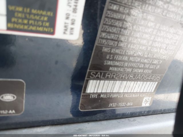2018 LAND ROVER DISCOVERY SALRR2RV8JA054495 Photo 8