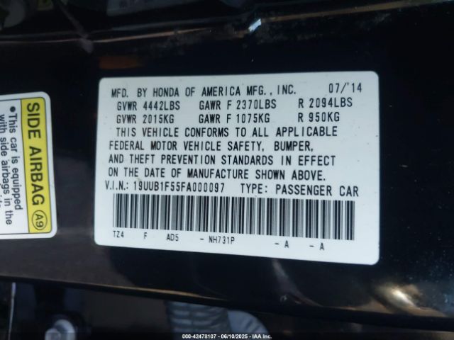 2015 ACURA TLX 19UUB1F55FA000097 Photo 8