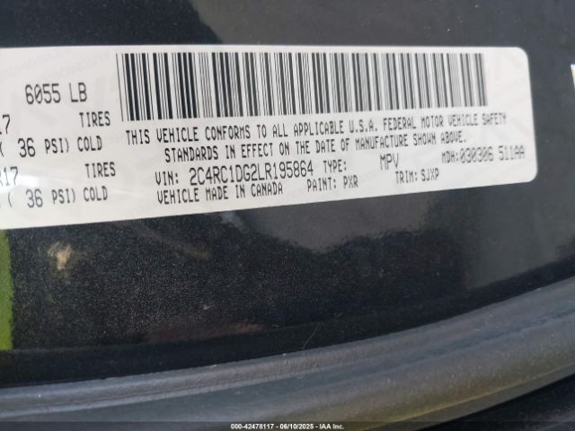 2020 CHRYSLER VOYAGER 2C4RC1DG2LR195864 Photo 8