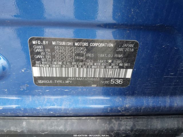 2018 MITSUBISHI ECLIPSE CROSS JA4AT4AA7JZ046653 Photo 8