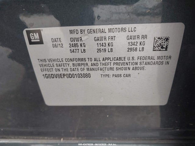 2013 CADILLAC CTS-V 1G6DV8EP0D0103080 Photo 8