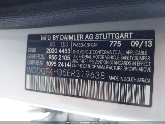 WDDGF4HB5ER319638 Mercedes-Benz 2014