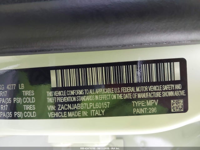 ZACNJABB7LPL60157 Jeep 2020