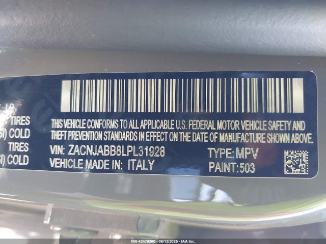 ZACNJABB8LPL31928 Jeep 2020