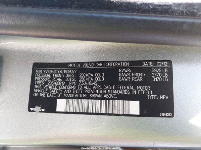 2013 VOLVO XC90 YV4952CYXD1639022 Photo 8
