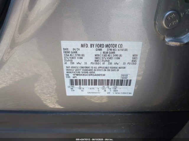 1FM5K8GC6RGA90530 Ford gtdi