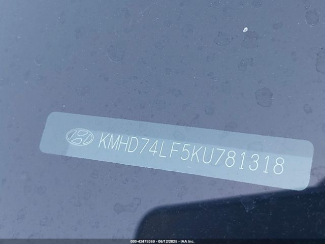 KMHD74LF5KU781318 Hyundai ELANTRA SE