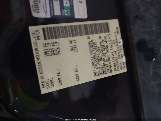 Nissan 2020 2020 1N4BL4EV1LC162255 Image 9