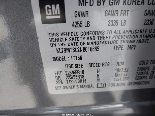 2022 CHEVROLET TRAILBLAZER KL79MTSL2NB016665 Photo 8