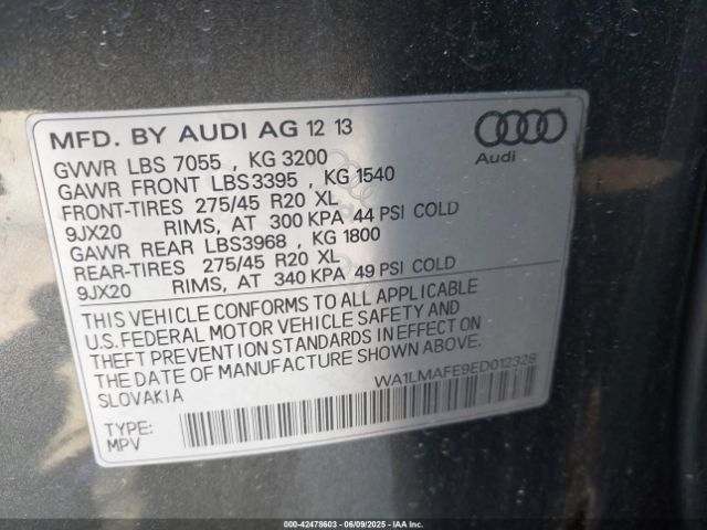 2014 AUDI Q7 WA1LMAFE9ED012328 Photo 8