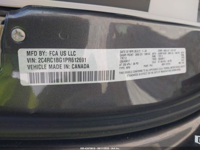2023 CHRYSLER PACIFICA 2C4RC1BG1PR612691 Photo 8