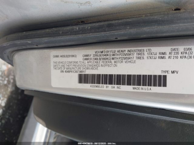 2006 SUBARU OUTBACK 4S4BP61CX67348917 Photo 8