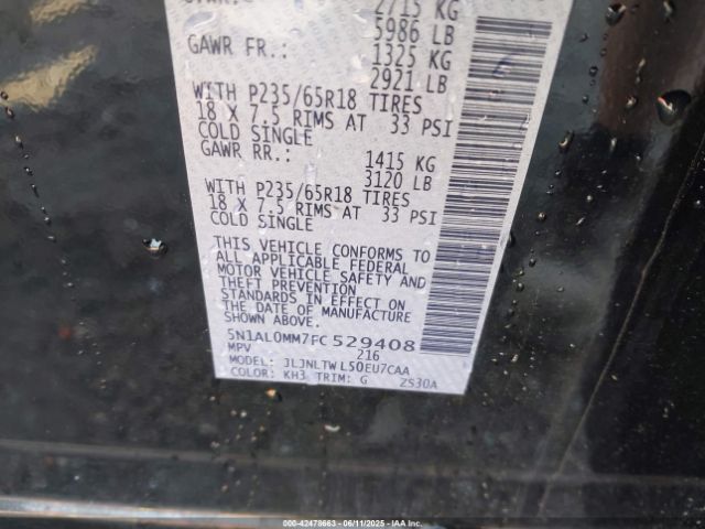 2015 INFINITI QX60 5N1AL0MM7FC529408 Photo 8