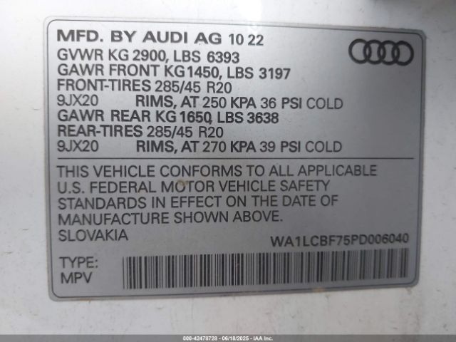 2023 AUDI Q7 WA1LCBF75PD006040 Photo 8