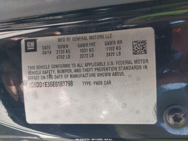 2014 CADILLAC CTS 1G6DD1E36E0183798 Photo 8