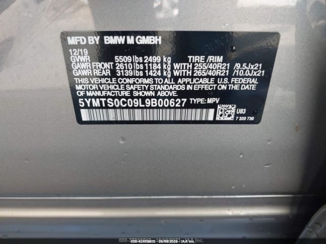 5YMTS0C09L9B00627 BMW 2020