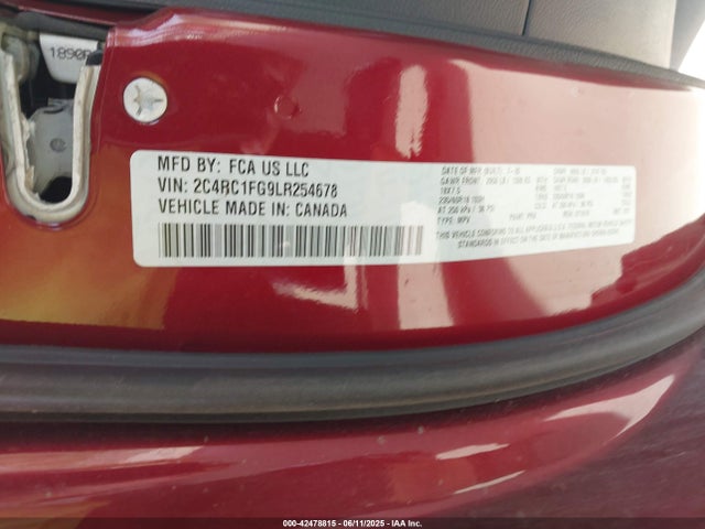 Chrysler 2020 2020 2C4RC1FG9LR254678 Image 9