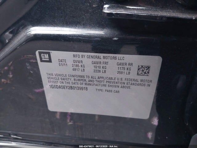 2011 CADILLAC CTS 1G6DA5EY2B0139918 Photo 8