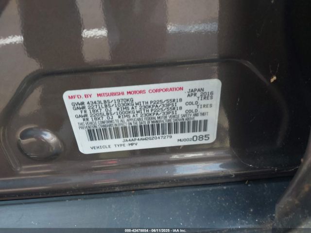 2016 MITSUBISHI OUTLANDER SPORT JA4AP4AW2GZ047279 Photo 8