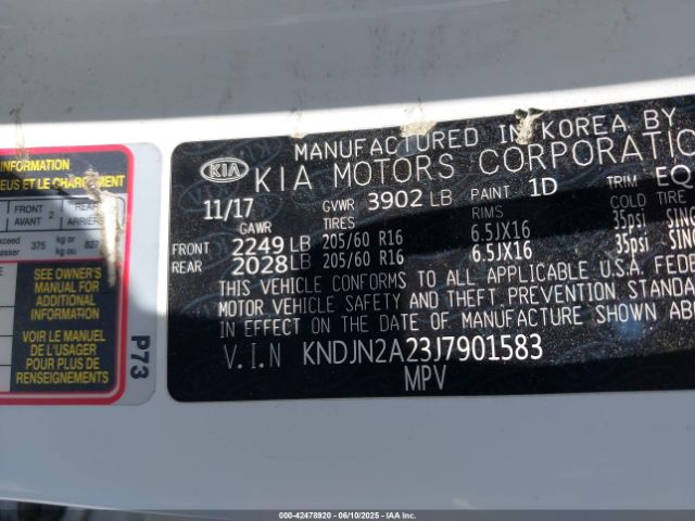 KNDJN2A23J7901583 KIA g