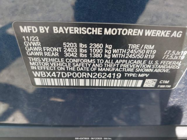 2024 BMW X3 WBX47DP00RN262419 Photo 8
