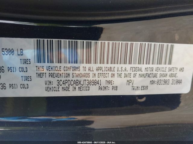 2018 DODGE JOURNEY 3C4PDCABXJT309841 Photo 8