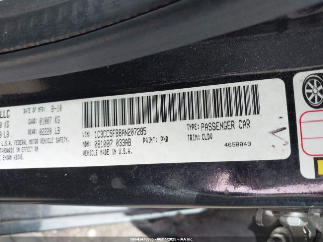 2010 CHRYSLER SEBRING 1C3CC5FB8AN207285 Photo 8