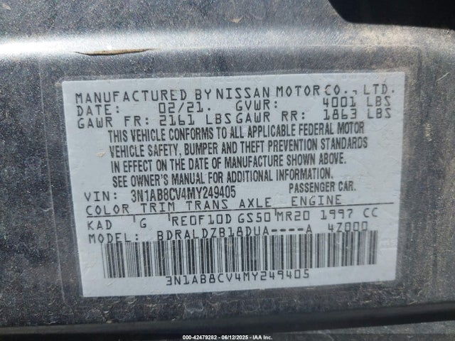 Nissan 2021 2021 3N1AB8CV4MY249405 Image 9
