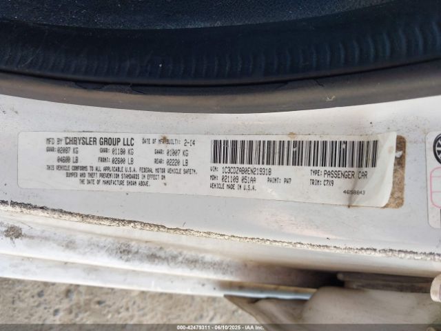 1C3CDZAB0EN219318 Dodge AVENGER SE