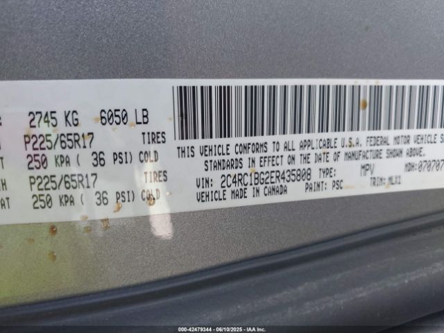 2C4RC1BG2ER435808 Chrysler Town & Country Touring