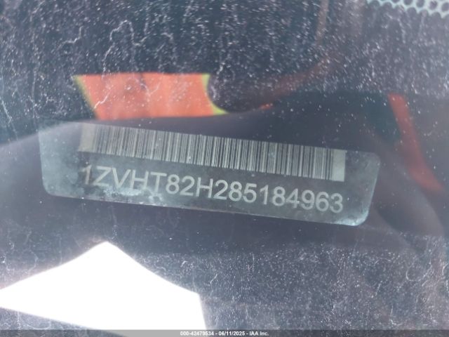 2008 FORD MUSTANG 1ZVHT82H285184963 Photo 8