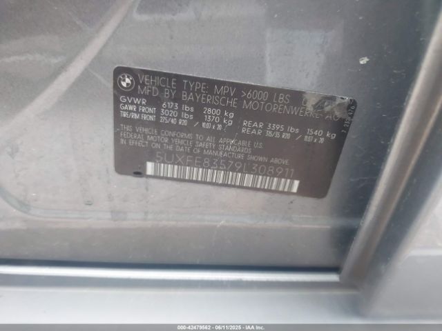 2009 BMW X5 5UXFE83579L308911 Photo 8