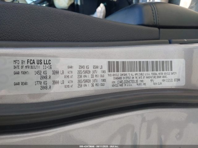 2017 DODGE DURANGO 1C4RDJDG5HC723135 Photo 8
