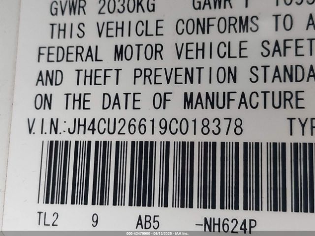 2009 ACURA TSX JH4CU26619C018378 Photo 8