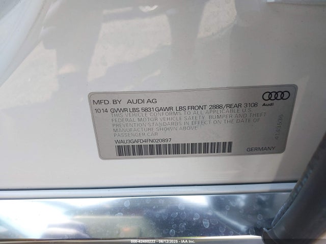 2015 AUDI A8 L WAU3GAFD4FN020897 Photo 8