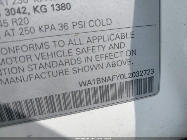 2020 AUDI Q5 WA1BNAFY0L2032723 Photo 8