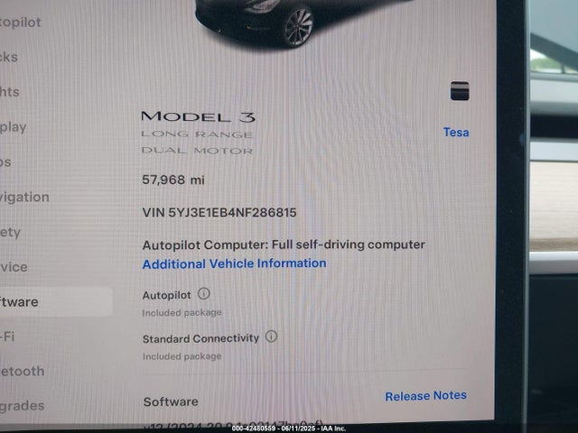 2022 TESLA MODEL 3 5YJ3E1EB4NF286815 Photo 6
