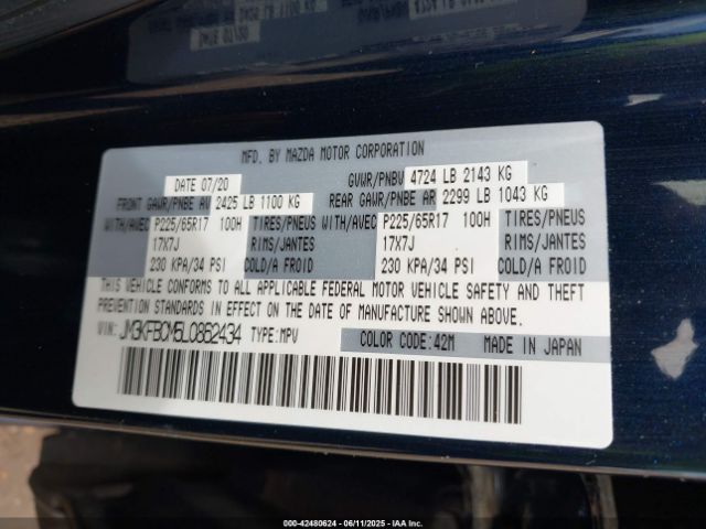 2020 MAZDA CX-5 JM3KFBCM5L0862434 Photo 8