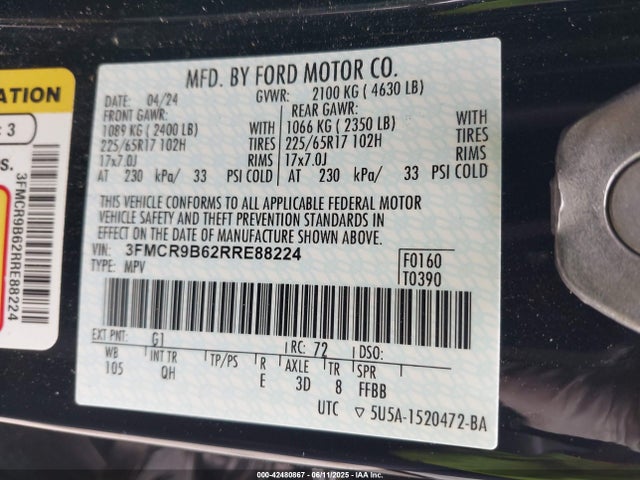 3FMCR9B62RRE88224 Ford Bronco Sport Big Bend