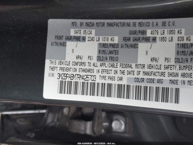 Mazda Mazda3 2.5 S Select Sport 2024 3MZBPABM7RM425703 Image 9