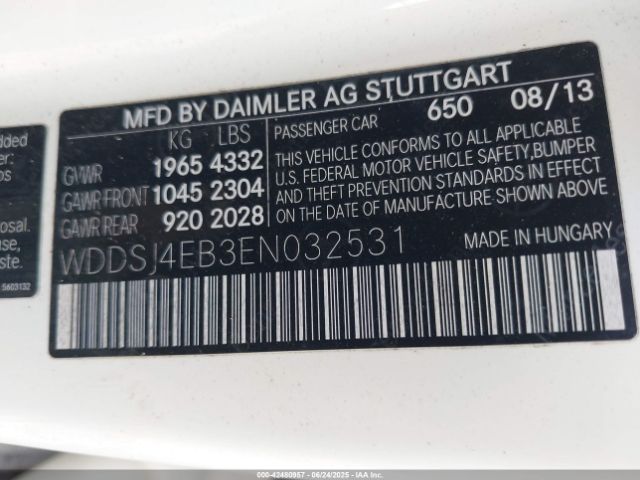 2014 MERCEDES-BENZ CLA 250 WDDSJ4EB3EN032531 Photo 8