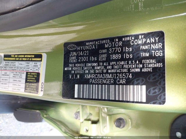 KMHRC8A38MU126574 Hyundai gamma ii