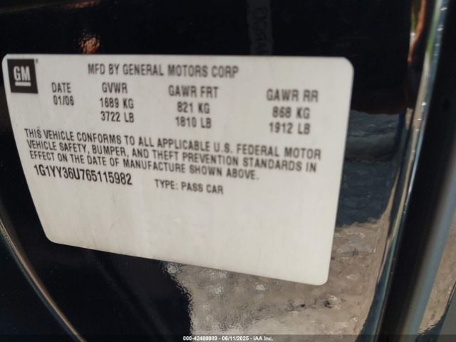 2006 CHEVROLET CORVETTE 1G1YY36U765115982 Photo 8