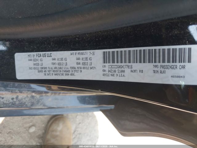 2016 CHRYSLER 200 1C3CCCDG0GN177016 Photo 8