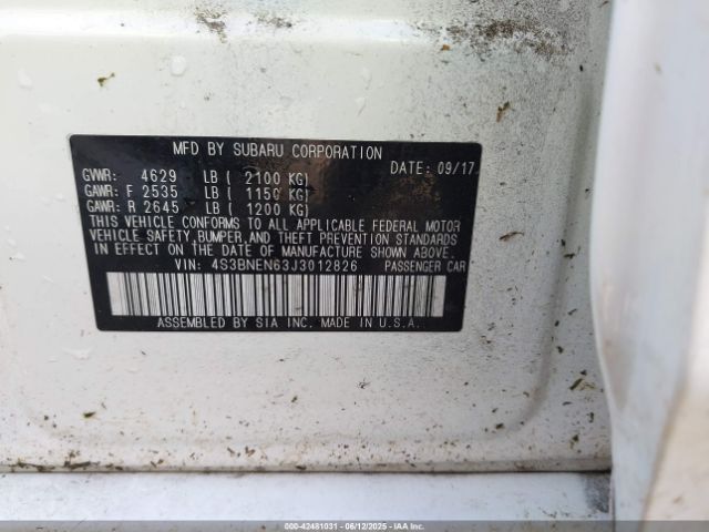 2018 SUBARU LEGACY 4S3BNEN63J3012826 Photo 8