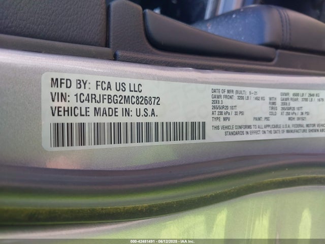 Jeep Grand Cherokee 2021 1C4RJFBG2MC826872 Image 9