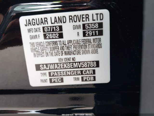 2014 JAGUAR XJ SAJWA2EK8EMV58788 Photo 8