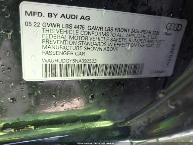 2022 AUDI A3 WAUHUDGY5NA092523 Photo 8